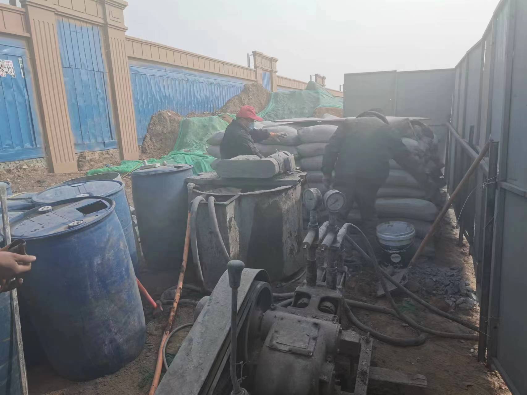 于洪房屋下沉注浆